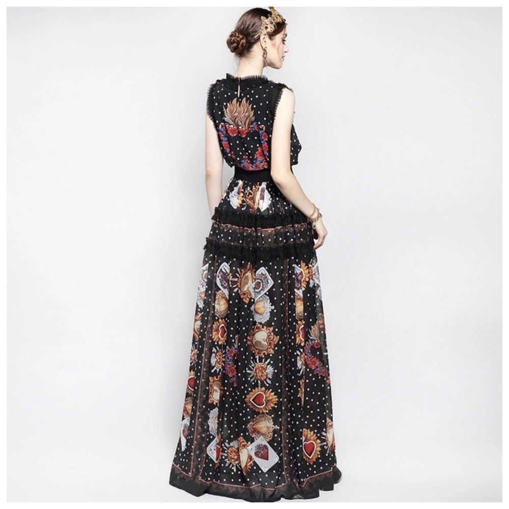 The Anina Silk Floral Maxi Dress - Picture 3 of 8